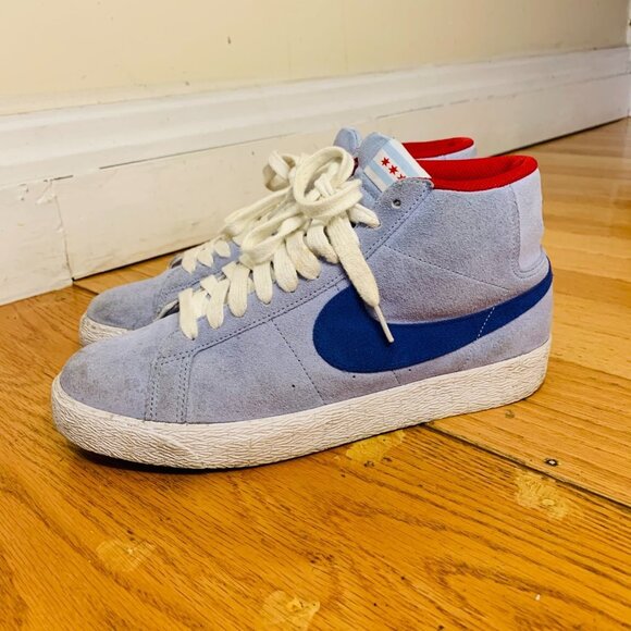 Nike Sb Blazer Chicago Ice Blue 2008 Size 9 - Picture 1 of 16
